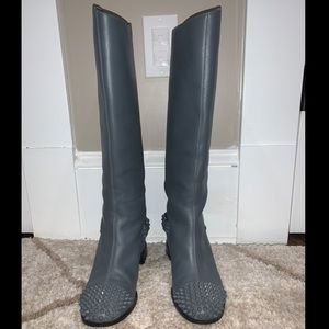 Grey Christian Louboutin boots